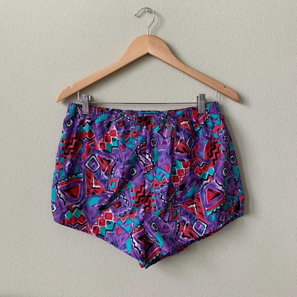 Vintage High Waisted 80s Purple Athletic Shorts